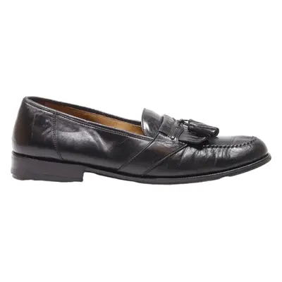 MAGNANNI Loafer Shoes Black Leather Mens UK 10.5