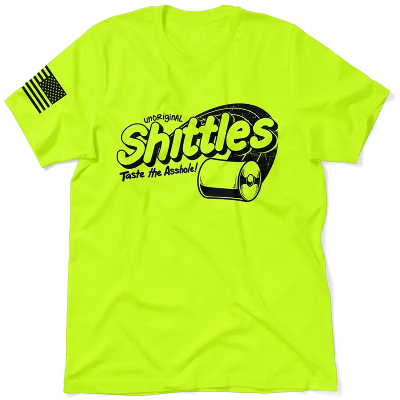 Shittles - Safety Yellow T-Shirt