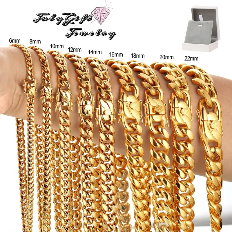 Men's Miami Cuban necklaces,  men's hip hop necklace