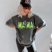 Comfort Colors Retro Neon Mama Shirt Mothers Day Gift From Daughter for Mom Mama Tshirt For Birthday For Her Baby Shower Chri...