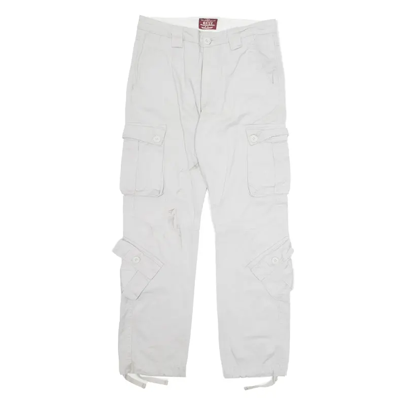 MATCH Cargo Mens Trousers Grey Regular Tapered W32 L29