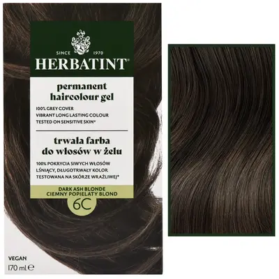 Herbatint Permanent Hair Color Gel 170ml 6C