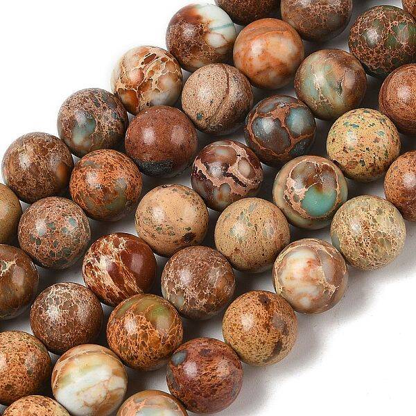 Dyed Natural Regalite/Imperial Jasper/Sea Sediment Jasper Beads Strands