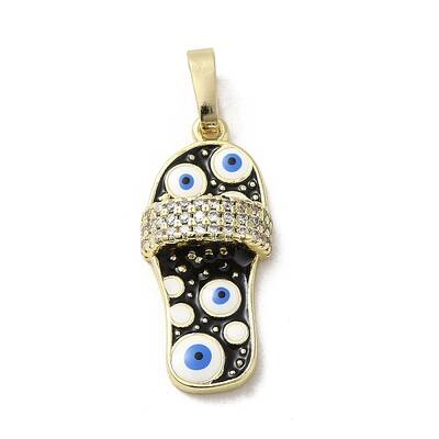 Brass Micro Pave Cubic Zirconia Pendants