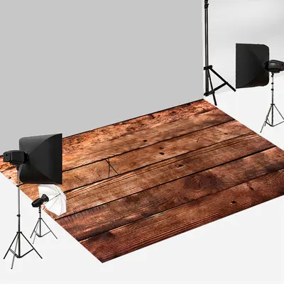 Aperturee Wood Board Reddish Brown Floor Mat For Photography | Floor Photography Background | Floor Backdrop Photography | Fl...