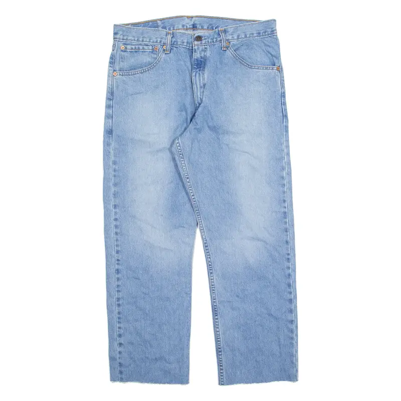 LEVI'S 521 02 Mens Jeans Blue Regular Straight Stone Wash W32 L27