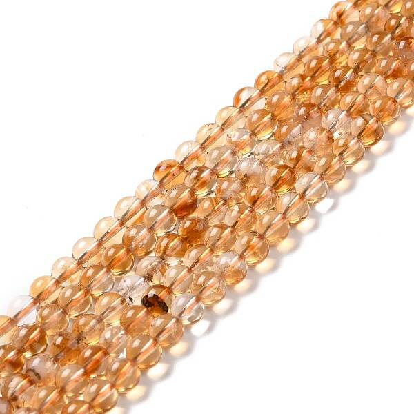 Natural Citrine Bead Strands