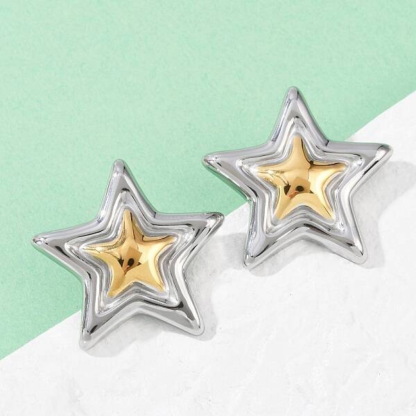 304 Stainless Steel Stud Earrings