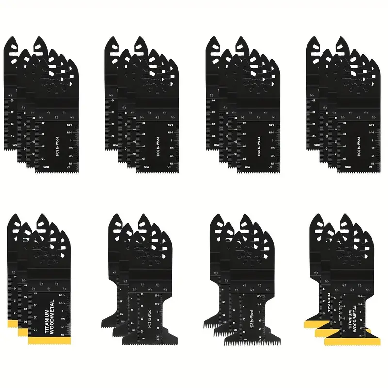 Vibrating Saw Blades, 28pcs Professional Universal Titanium Alloy Multifunctional Tool Blades, Quick Release Multifunctional ...