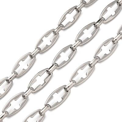 304 Stainless Steel Hollow Cross Link Chains
