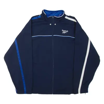 REEBOK Mens Track Jacket Blue XL