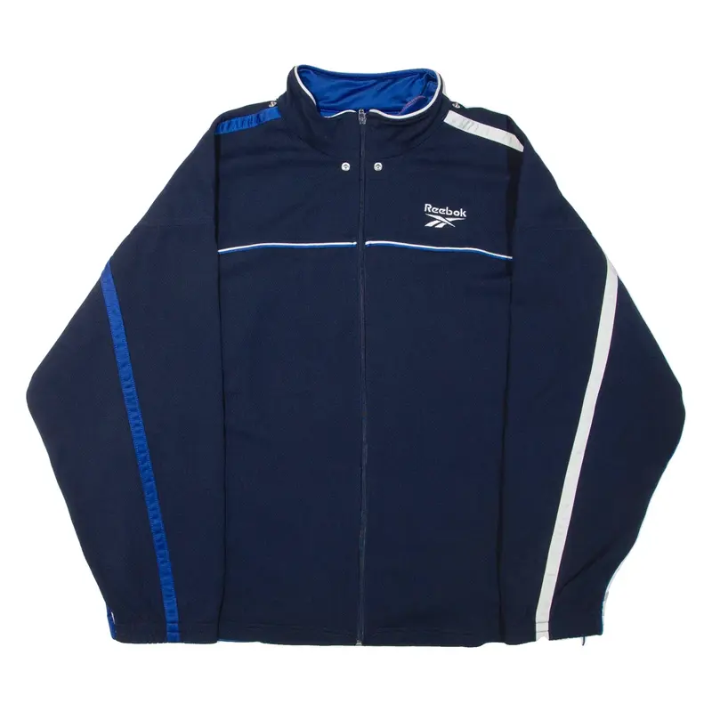 REEBOK Mens Track Jacket Blue XL