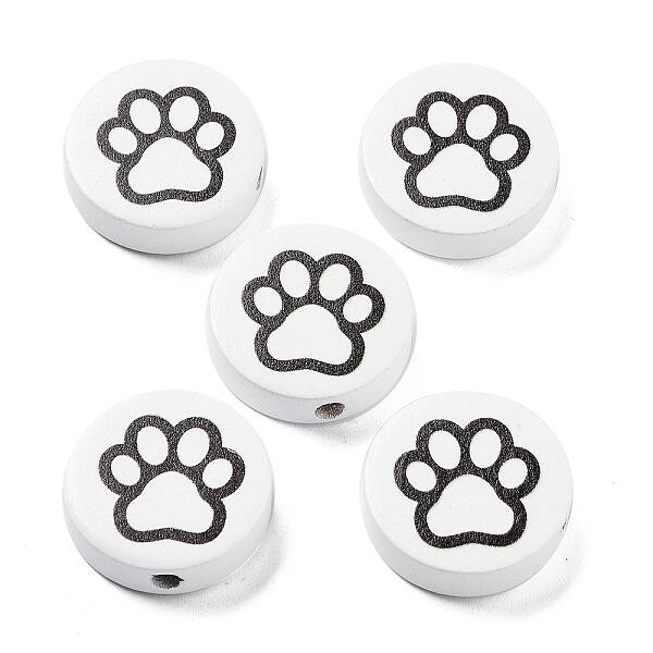 Dog Theme Wood Beads