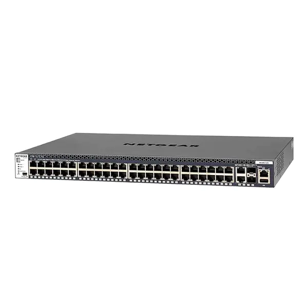 Netgear M4300-52G | Prosafe M4300 Series 48 x RJ-45 Ports 10/100/1000Base-T + 2 x SFP+ Copper Ports + 2 x SFP+ Ports Layer 2 ...