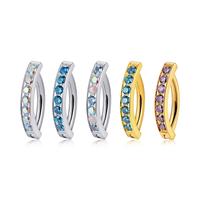 Titanium Gem Hinged Ring for Belly Button Piercings | 14g