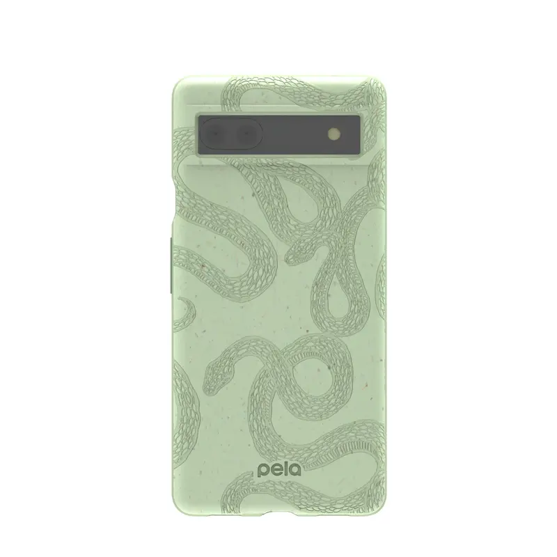 Sage Green Snaky Google Pixel 6a Case