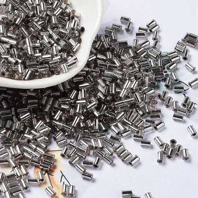 Baking Paint Glass Round Bugle Beads