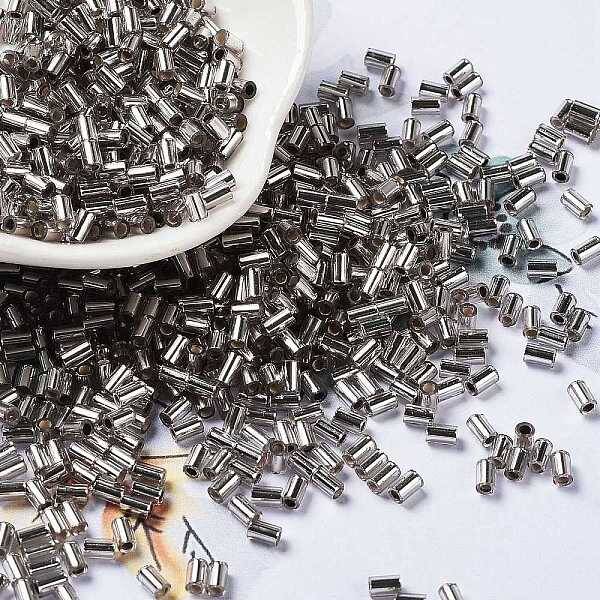 Baking Paint Glass Round Bugle Beads