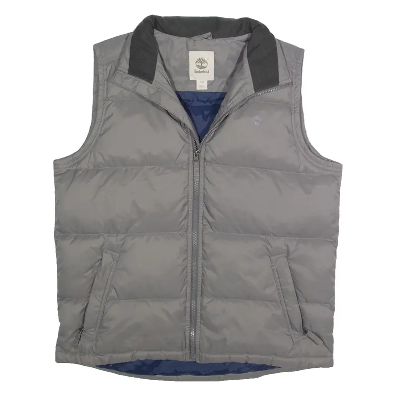TIMBERLAND Mens Gilet Grey Nylon L