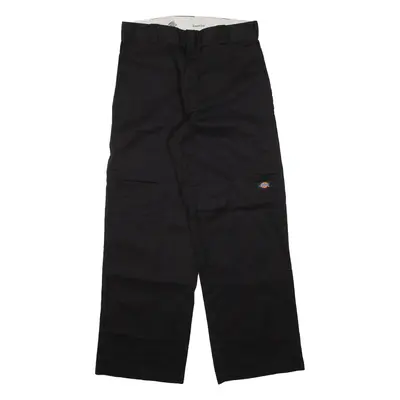 DICKIES Mens Trousers Black Loose Straight W28 L29