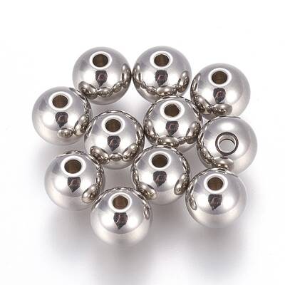 Tarnish Resistant 201 Stainless Steel Beads