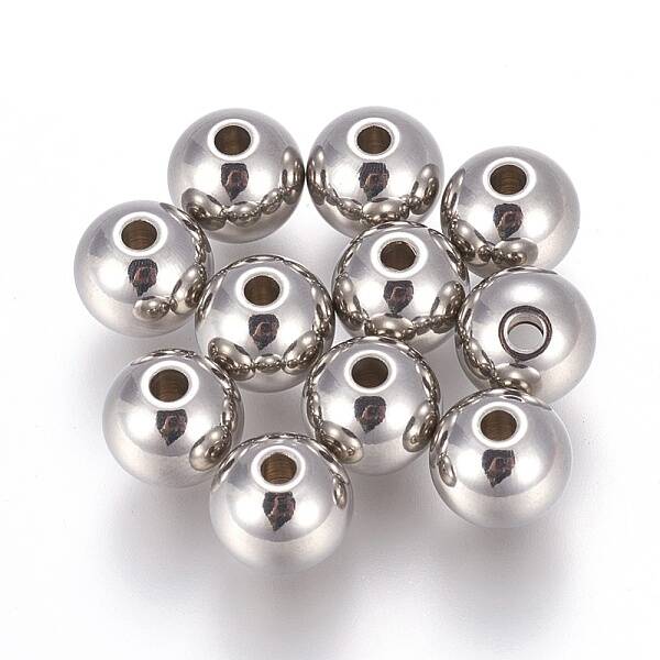 Tarnish Resistant 201 Stainless Steel Beads