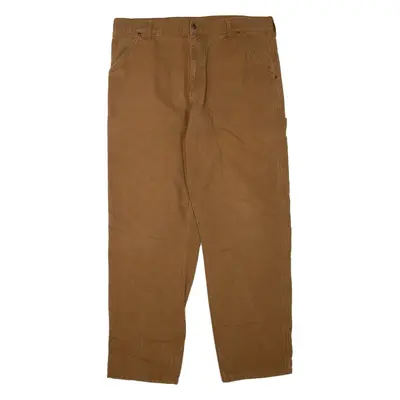 CARHARTT Single Knee Pant Mens Trousers Brown Regular Straight W36 L34