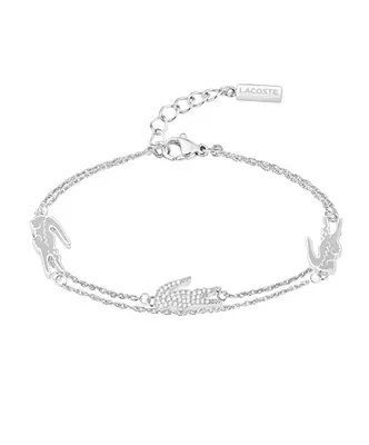 Lacoste Bracciale Doppio In Acciaio Da Donna 2040471