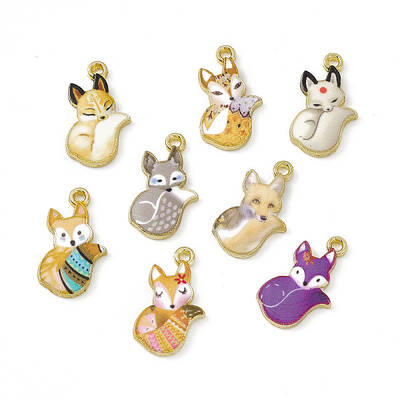 Painted Alloy Pendants