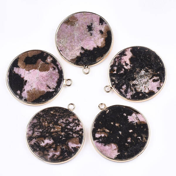 Natural Rhodonite Pendants