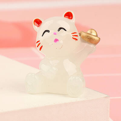 Luminous Resin Lucky Cat Display Decorations