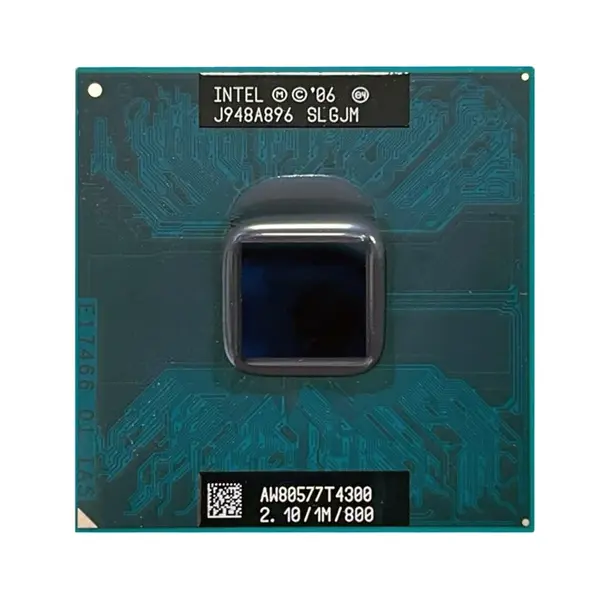 510213-002 HP 2.10GHz 800MHz FSB 1MB L2 Cache Socket PGA478 Intel Pentium T4300 Dual-Core Processor