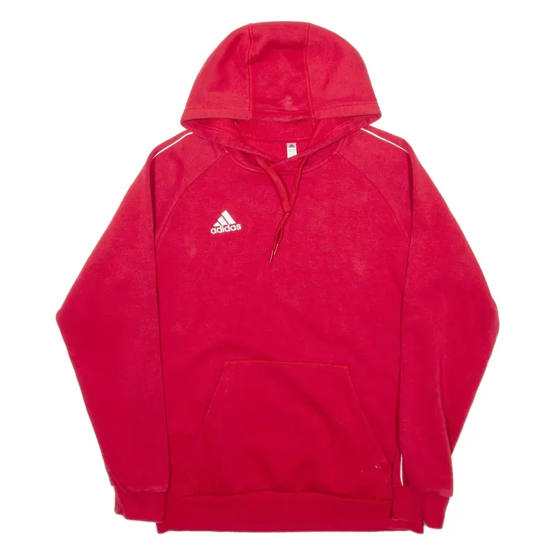 ADIDAS Mens Red Hoodie L