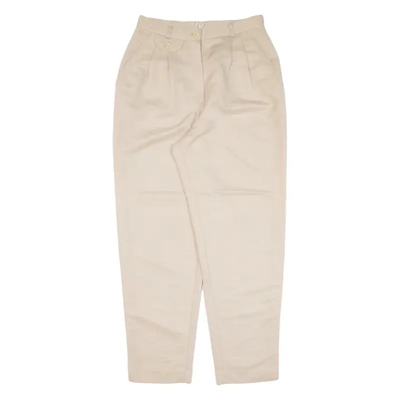 Womens Trousers Beige Relaxed Tapered W27 L29