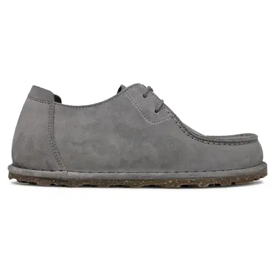 Birkenstock Utti Lace Suede Leather Unisex Lace Up Shoes - Whale Gray - Size:US 7 Women / 5 Men