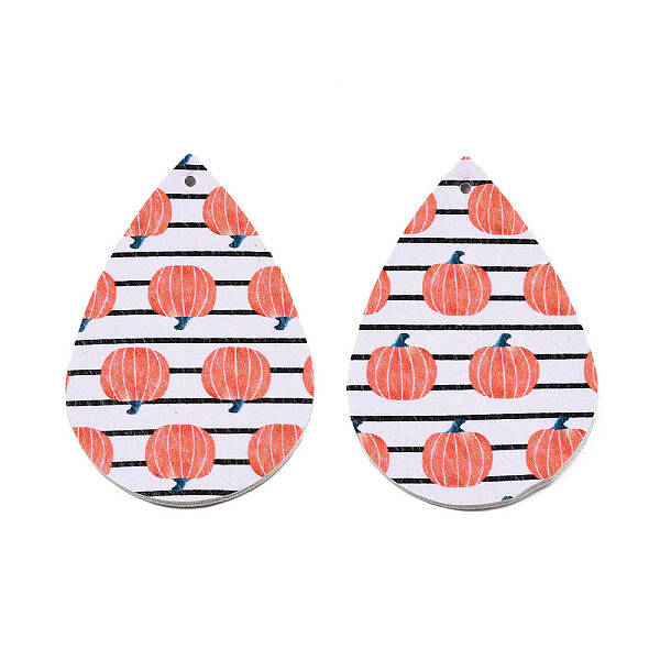 Autumn Theme PU Leather Big Pendants