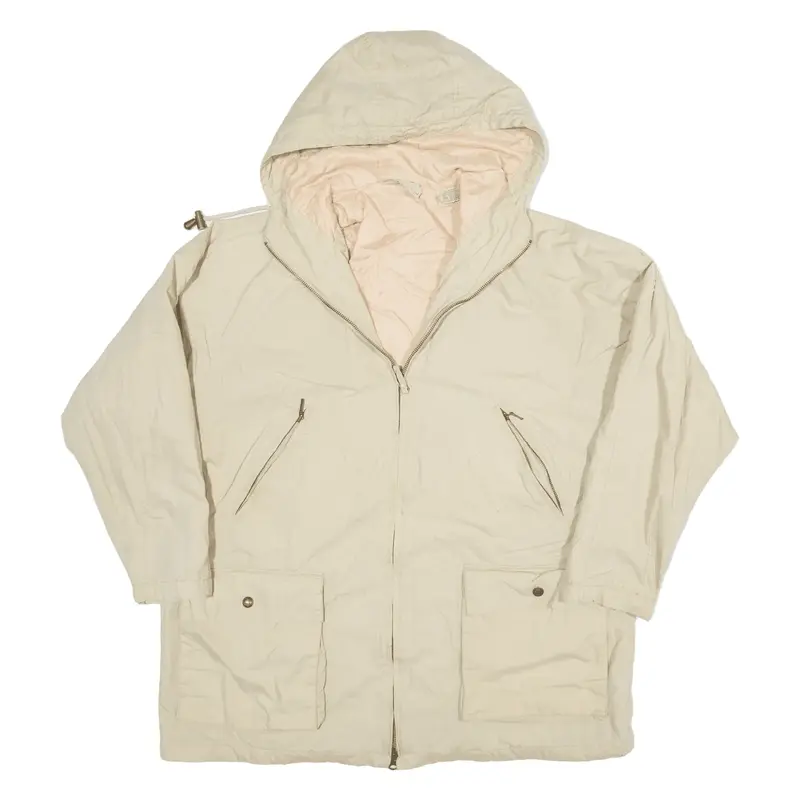 TIMBERLAND Parka Coat Beige 90s Womens L