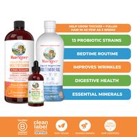 MaryRuth's Triad of Health + Hair Growth Bundle - Liquid Multivitamin + Hair Growth - Liquid Multimineral - Organic Liquid Pr...