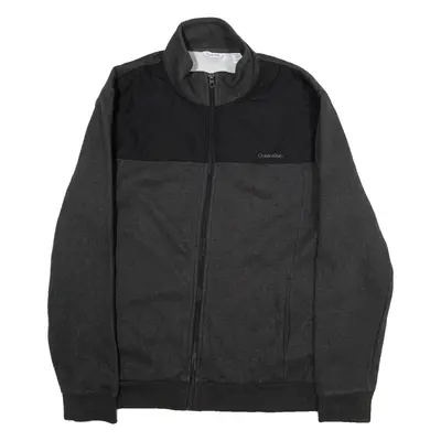 CALVIN KLEIN Mens Track Jacket Grey M