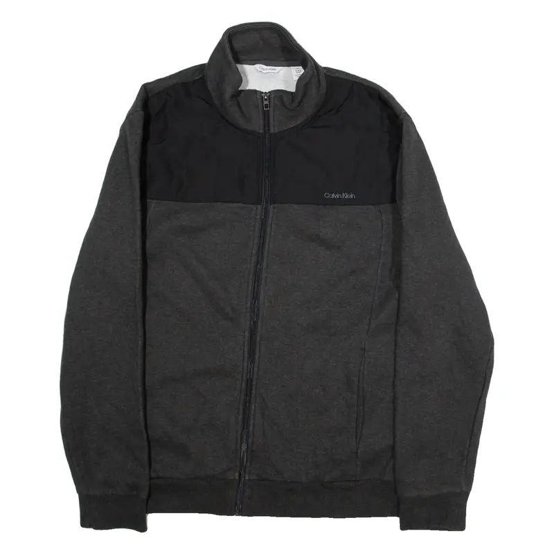 CALVIN KLEIN Mens Track Jacket Grey M