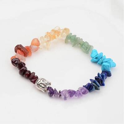 Chakra Natural Gemstone Beaded Stretch Bracelets