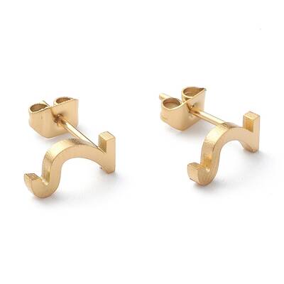 Ion Plating(IP) 304 Stainless Steel Stud Earrings