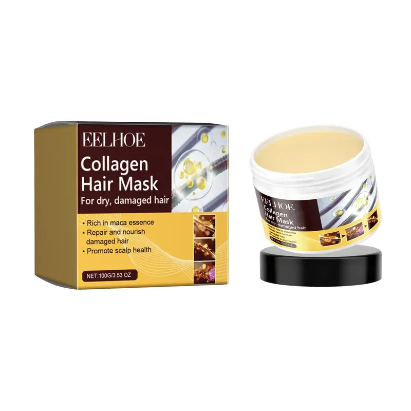 Collagen Hair Mask, Moisturizing Hair Mask, Hydrating Hair Care Mask, Hair Care Product for Dry & Damaged Hair, Hair Care Pro...