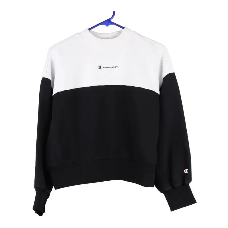 Age 16-18 Champion Sweatshirt - XS Black & White Cotton