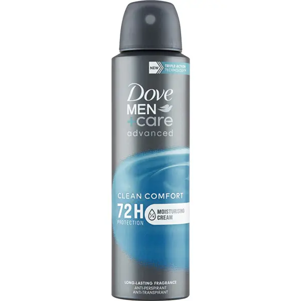 Dove Men+Care Advanced Clean Comfort Spray Antitraspirante (Antitraspirante) 150 Ml