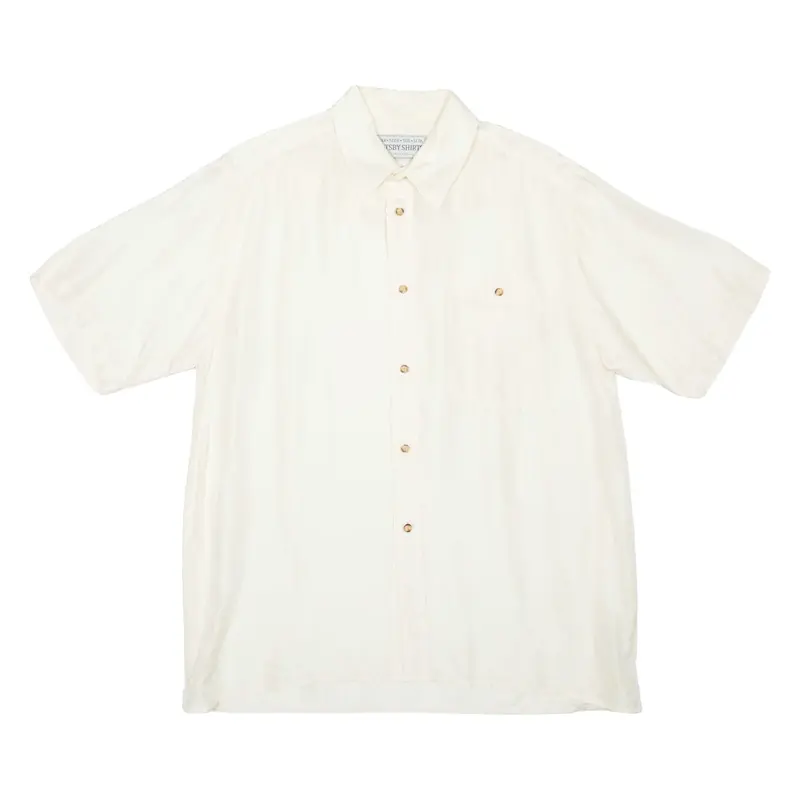 GATSBY SHIRTS Mens Plain Shirt Beige Silk L