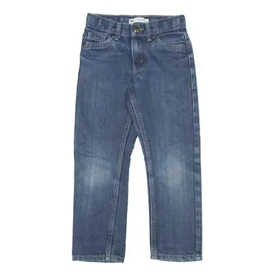 LEVI'S 511 Jeans Blue Denim Slim Straight Stone Wash Boys W21 L20