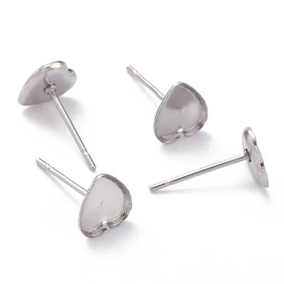 Non-Tarnish 304 Stainless Steel Stud Earring Settings