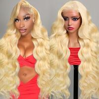 【30Inch for Only $109】250% Density 13x6 613 Hd Transparent Lace Front Wig Human Hair Pre-Plucked Body Wave and Starght Bl...