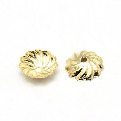 Brass Flower Bead Caps